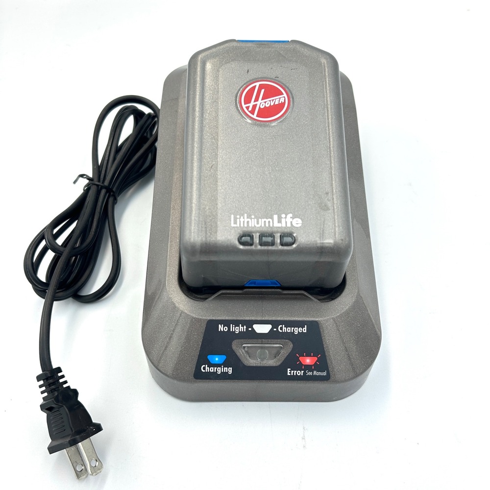 Hoover LithiumLife 20V Max 72Wh Battery & Charger Dock Set BH03120 BH03200 OEM
